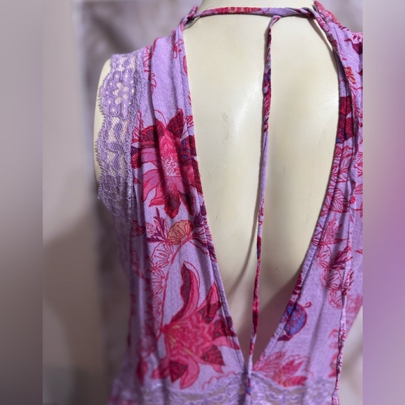 FREE PEOPLE Floral PrintShe Moves Chemise Mini
Dress in Purple Sz XS - Picture 8 of 10